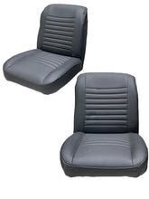 Load image into Gallery viewer, Front Low Back Bucket Seat in Black Levis for Jeep CJ 1955-1979 Pair