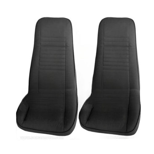 Front Bucket Seat OEM Black Denim Levis for Jeep CJ5 CJ7 CJ8 1975-1983 Pair
