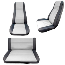 Load image into Gallery viewer, Front &amp; Rear Seat Gray and Black for Jeep CJ5 CJ7 CJ8 &amp; Wrangler YJ 1972-1995