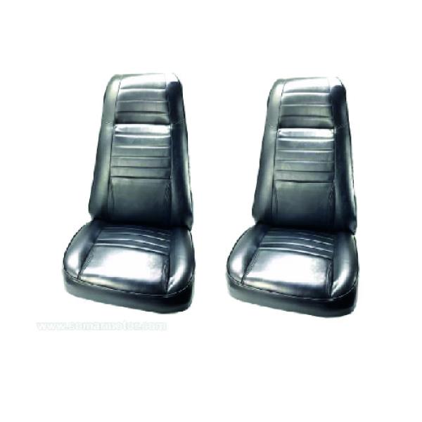 Laredo Front Bucket Seat OEM Black Vinyl for Jeep CJ5 CJ7 CJ8 1975-1983 Pair