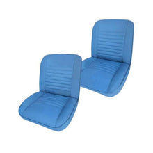 Load image into Gallery viewer, Set Front Low Back Bucket Seat OEM Material Blue Levis For Jeep CJ 55-83 Pair